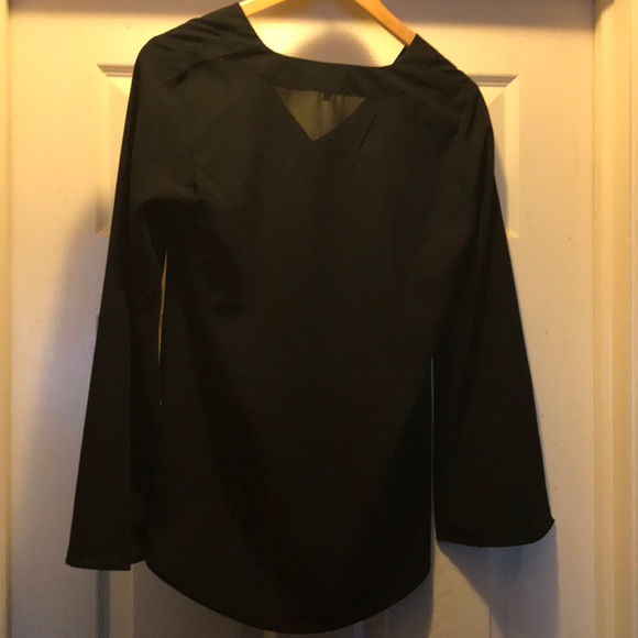 Black sheer blouse - Picture 3 of 3